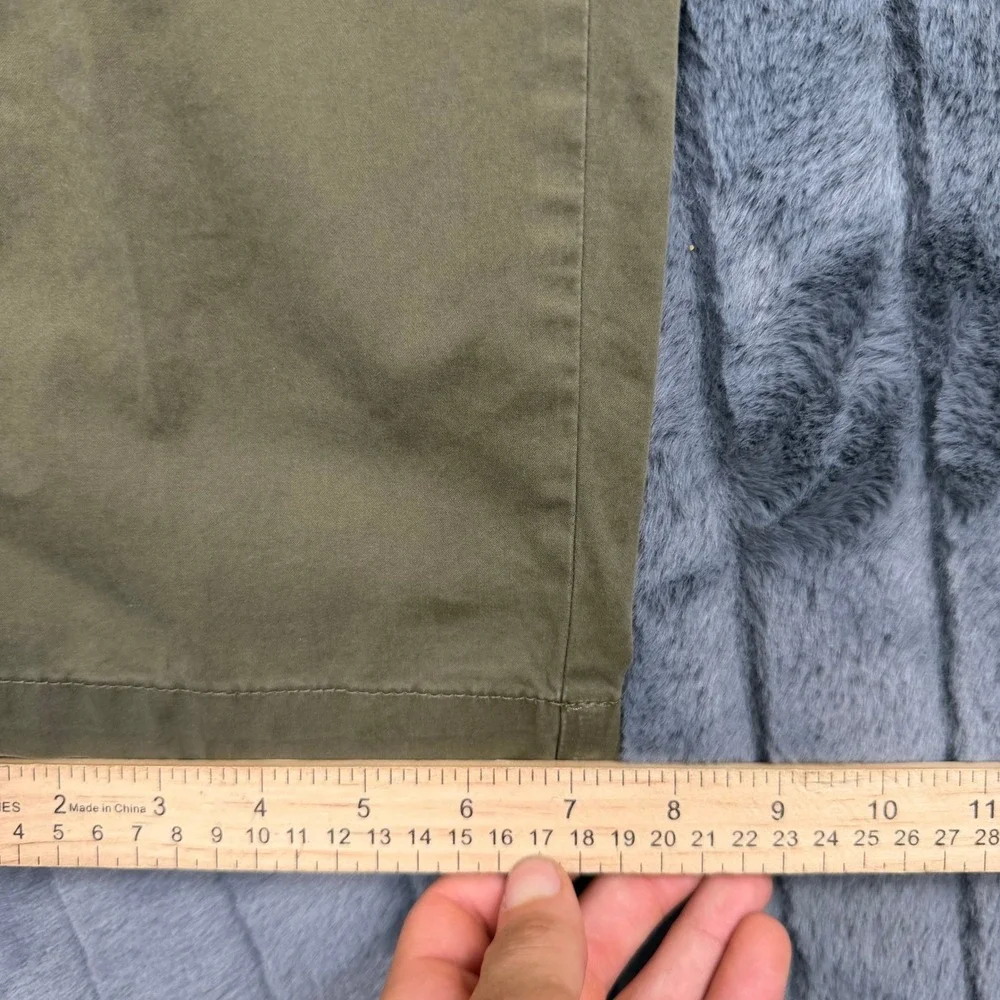 Hugo Boss Kane-L Regular Tapered Chino Pants Olive Green 50509290 Mens 36R